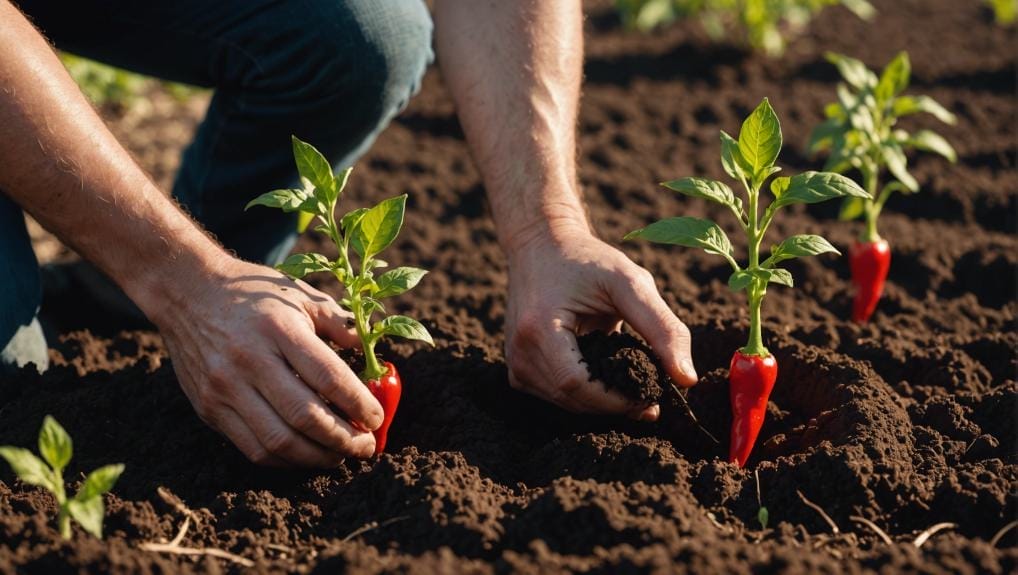 hot peppers thrive early