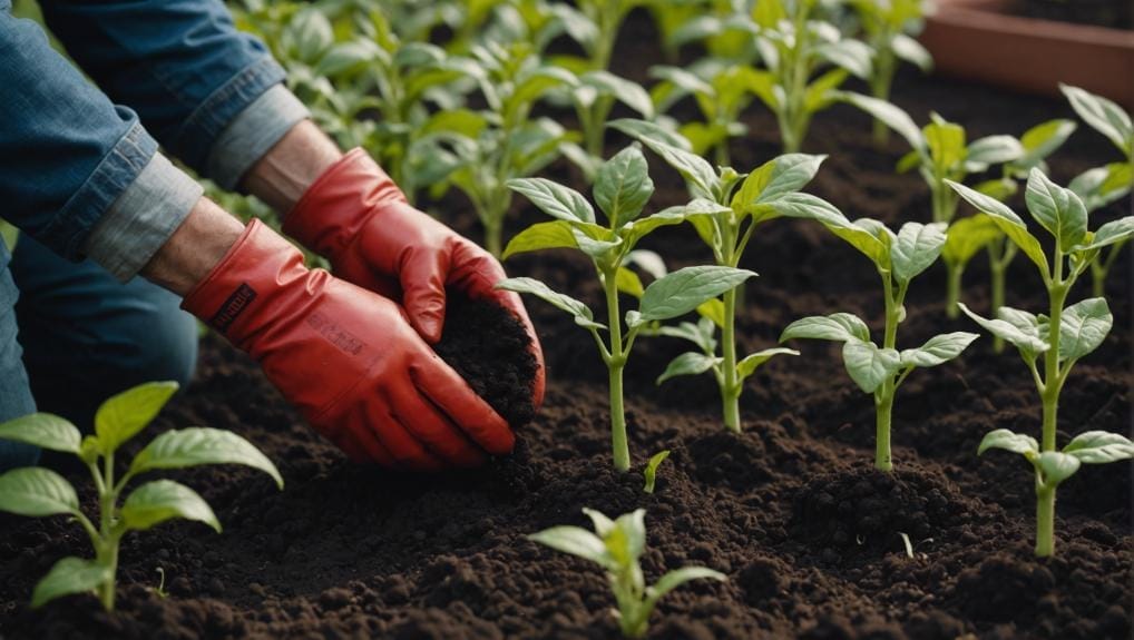 pepper planting and fertilizing